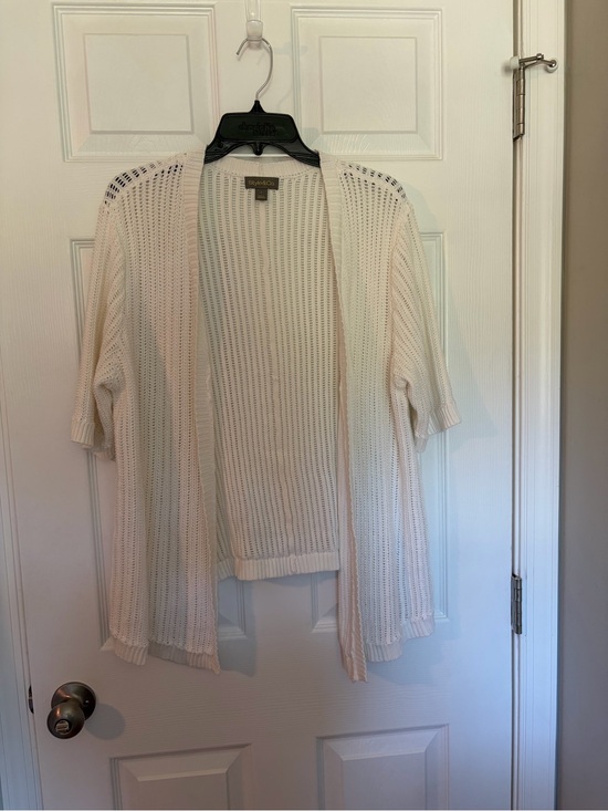 Style & Co. Sweaters - Style&Co Open-Front Knit Cardigan - Cream